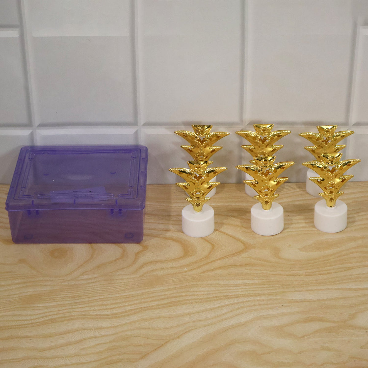 Golden Tree Flameless Led Tealight Candles For Festive Home Decor (6 Pc Set)