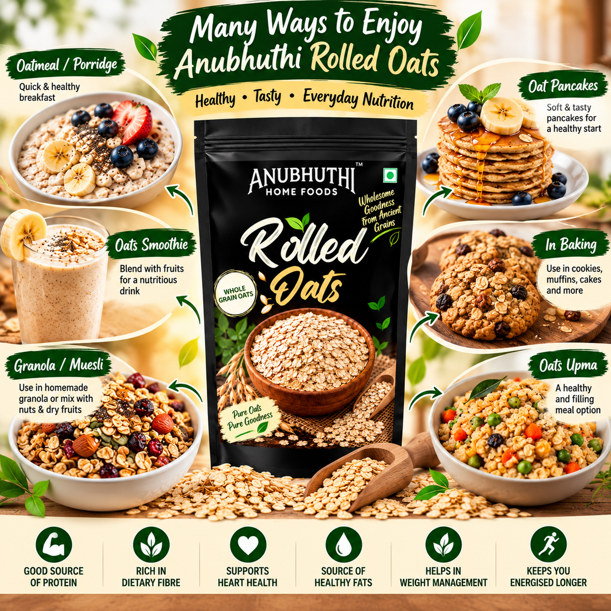 Jumbo Rolled Oats 500g