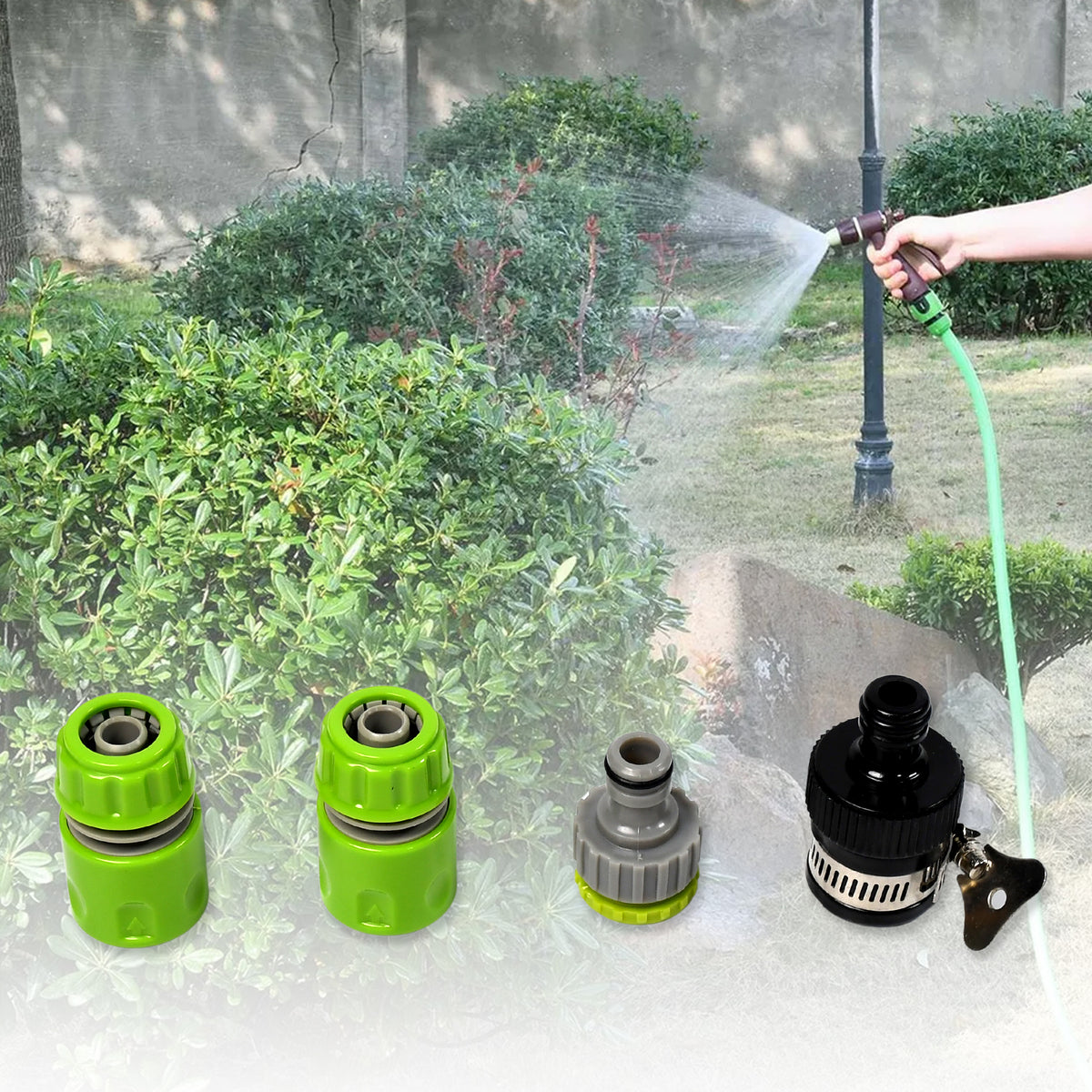 7525 Water Spray Nozzle Hose Sprayer High Pressure Long Range Zinc Alloy Rotatable For Gardening Spray Adjustable High Pressure Car Washer Washing Water Spray Gun