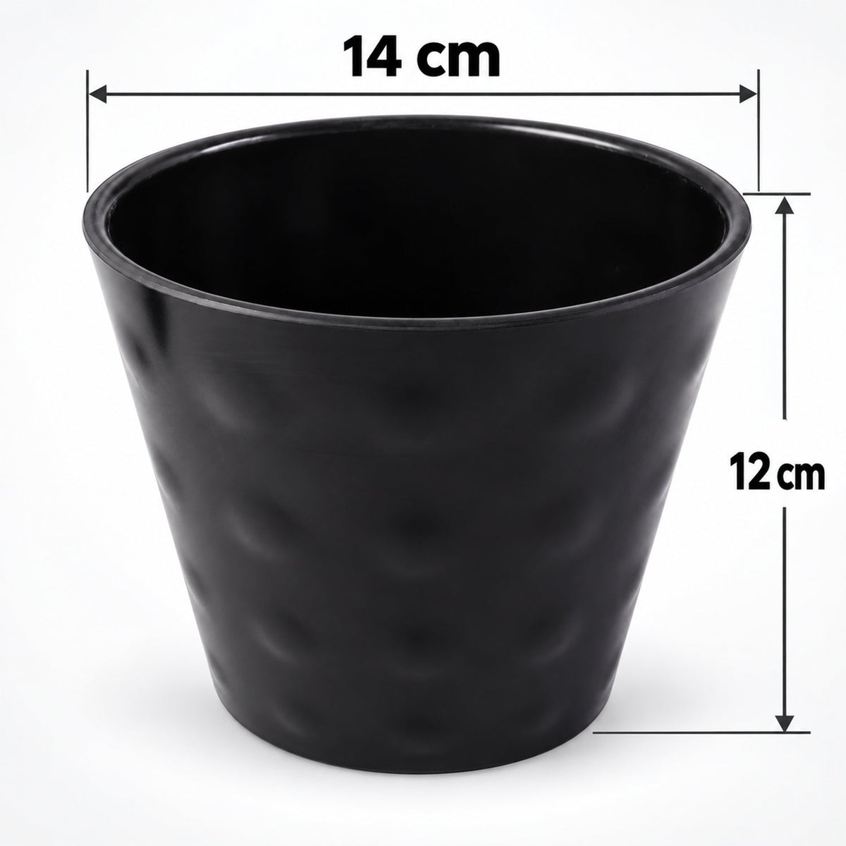Decorative Round Plastic Flower Pot For Indoor And Outdoor Plants And Home Decor