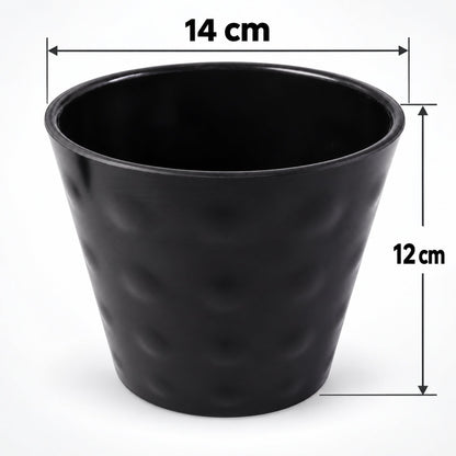 Decorative Round Plastic Flower Pot For Indoor And Outdoor Plants And Home Decor