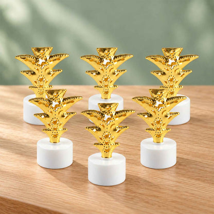 Golden Tree Flameless Led Tealight Candles For Festive Home Decor (6 Pc Set)