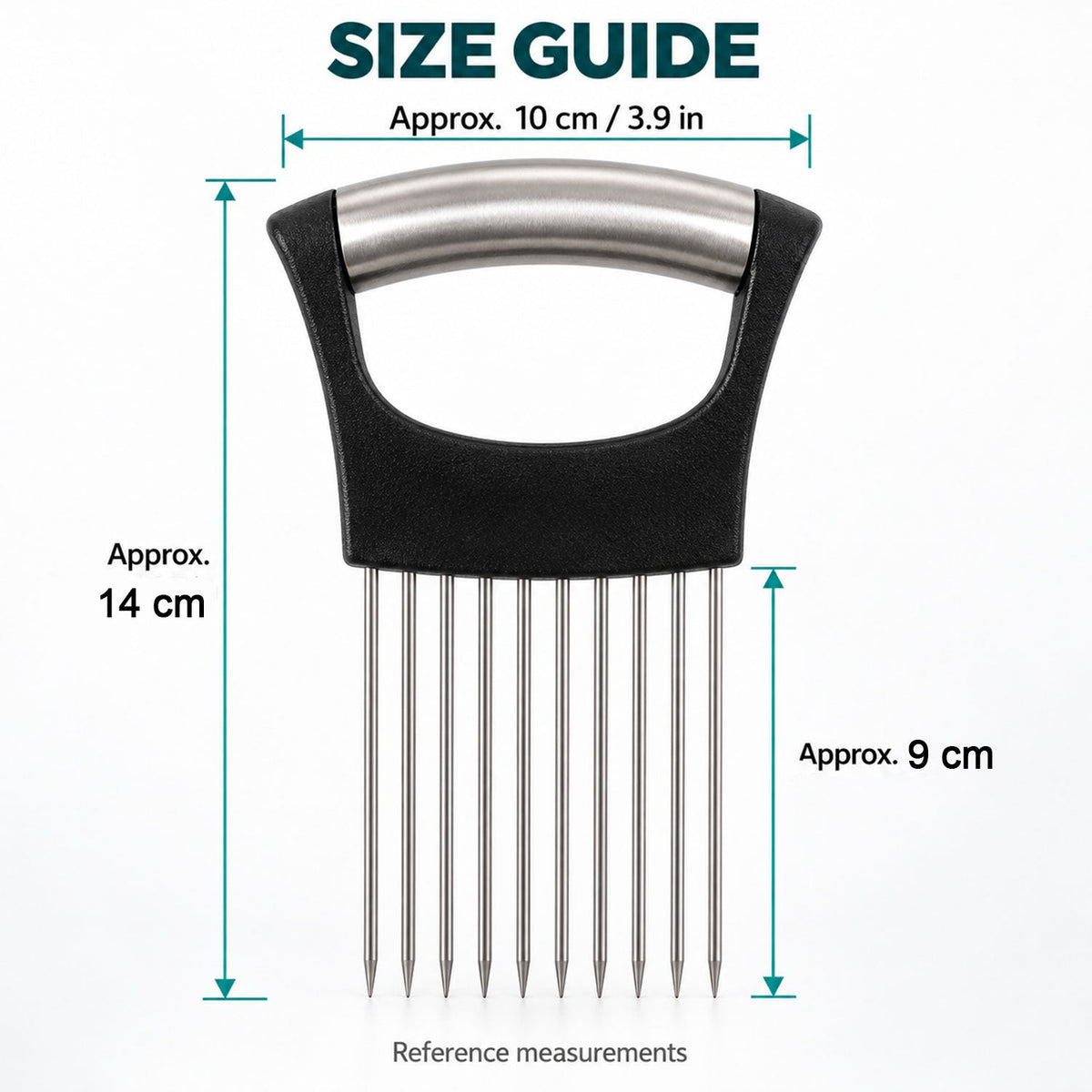 Onion Slicing Holder With Stainless Steel Prongs For Vegetable Preparation (1 Pc)