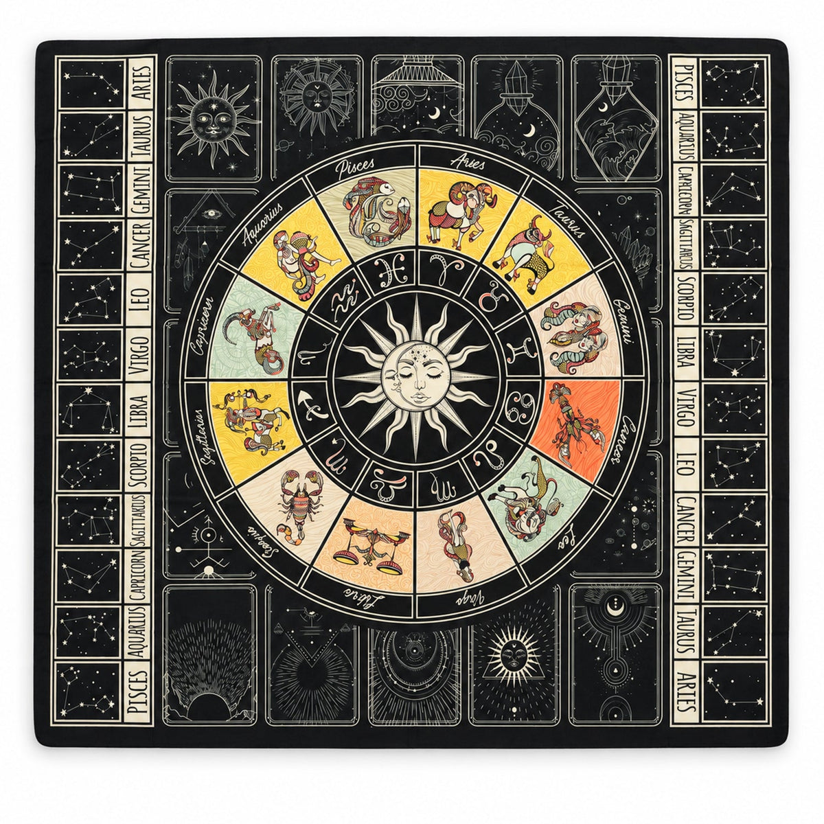 Mandala Wall Hanging Tapestry For Bedroom And Living Room Interior (148x127cm)