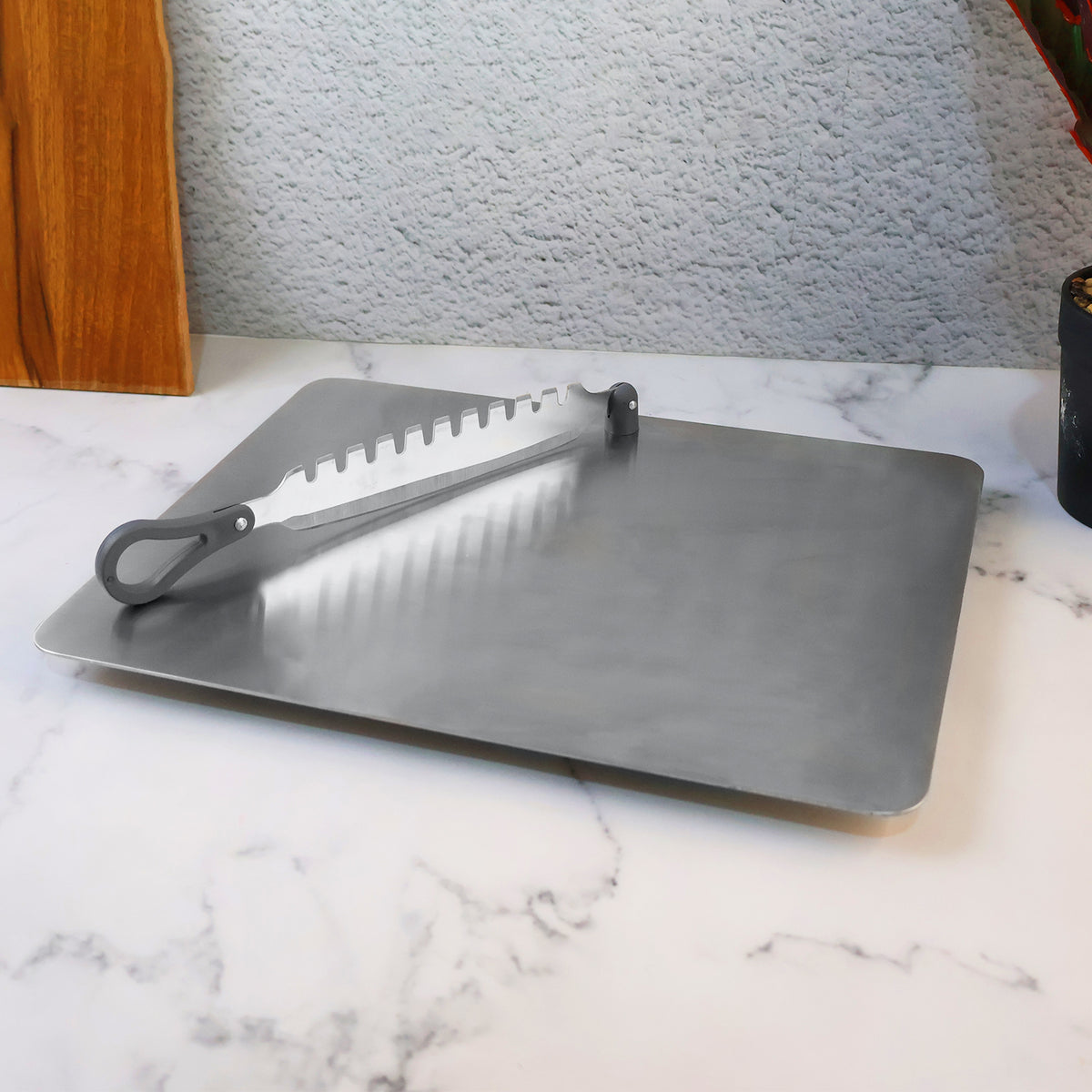 Supermom Stainless Steel Multifunctional Cut  Chop Vegetable Slicer Tool (1 Pc)
