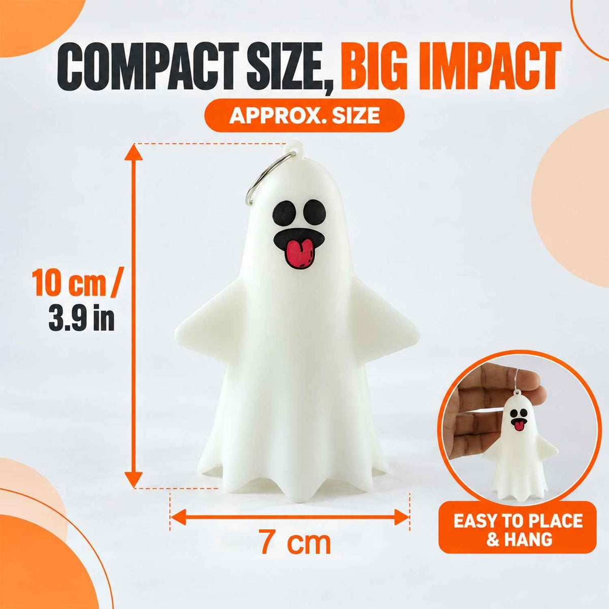 Cute Ghost Led Night Lamps For Halloween Table And Hanging Decor (12 Pc Set)