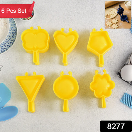 Plastic Cookie Cutter Mould Set (6 Pc)