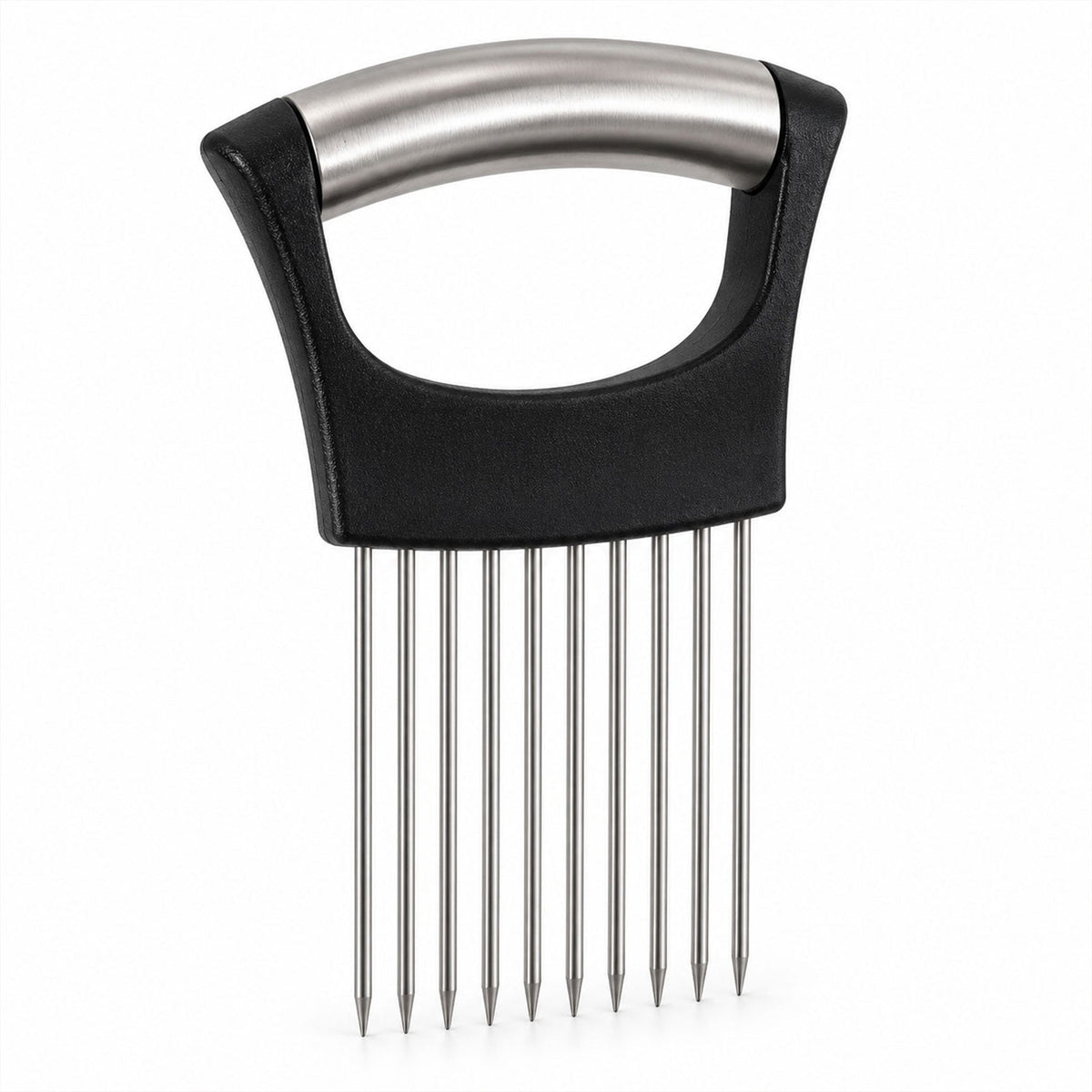 Onion Slicing Holder With Stainless Steel Prongs For Vegetable Preparation (1 Pc)