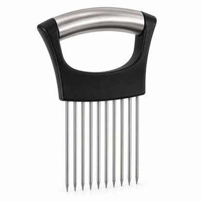 Onion Slicing Holder With Stainless Steel Prongs For Vegetable Preparation (1 Pc)